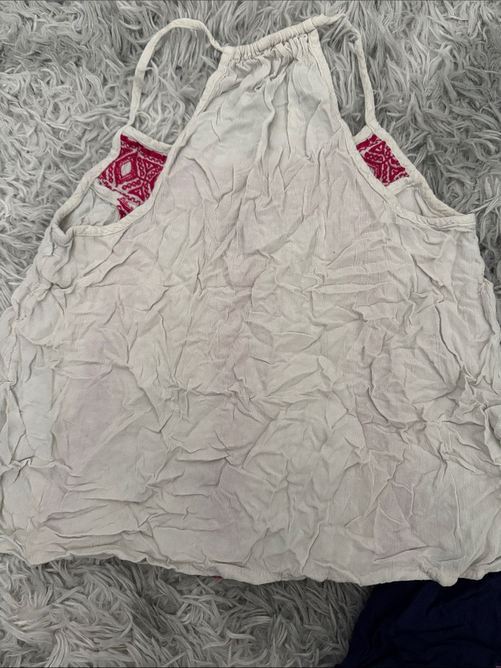 Mossimo Boho Embroidered Halter Tank Top Set (XS) - Picture 3 of 5
